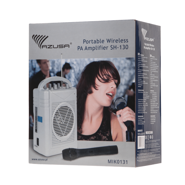 Kit wireless portabil (microfon + boxa amplif