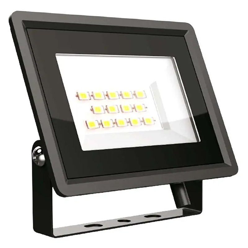 Proiector LED V-tac, 10W, 750 lm, lumina neutra, IP65, negru