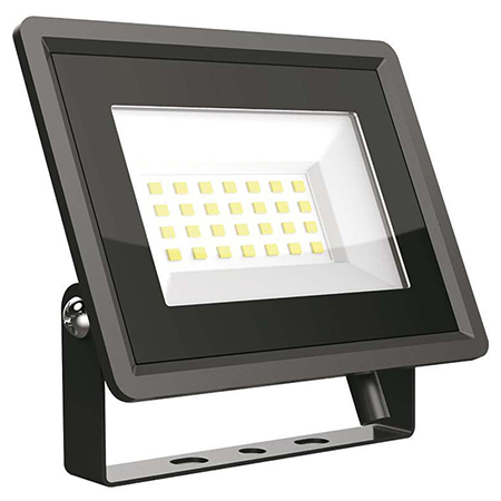 Proiector LED V-tac, 20W, 1650 lm, lumina neutra, 6500K, IP65, negru