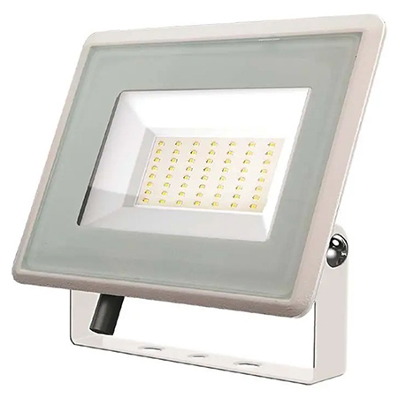 Proiector LED V-tac, 50W, 4300 lm, lumina neutra, 4000K, IP65, alb