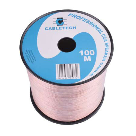 Cablu difuzor cca 2x0.75mm transparent 100m