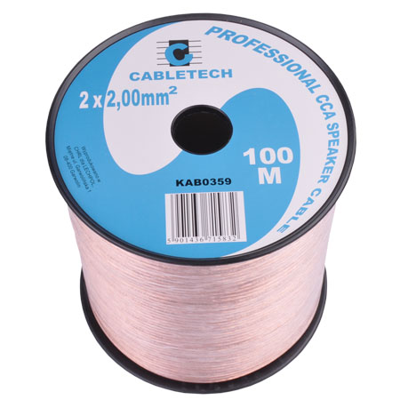Cablu difuzor cca 2x2.00mm transparent 100m