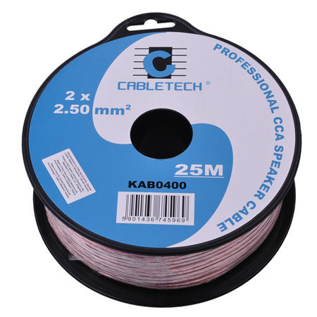 Cablu difuzor cca 2x2.5mm rosu/negru 25m
