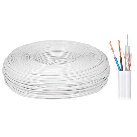 Cablu coaxial 75 cu+cu+2x0.5mm 305m