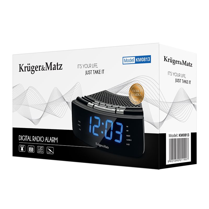 Radio cu ceas dual alarm kruger&matz