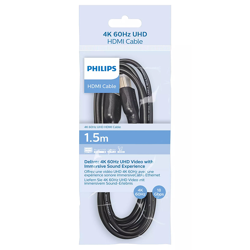 Cablu hdmi 2.0 uhd 1.5m philips