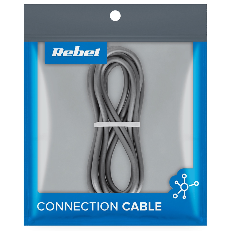 Cablu usb 3.0 - usb tip c 100 cm negru rebel