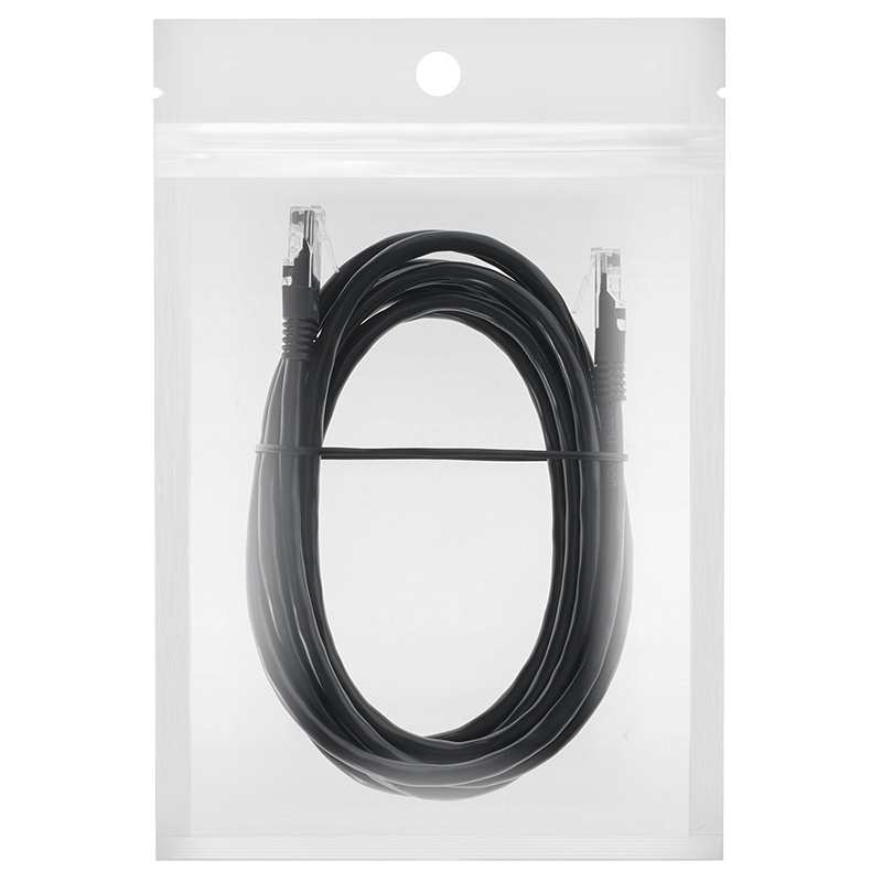 Cablu patchcord utp cat6 2m negru rebel