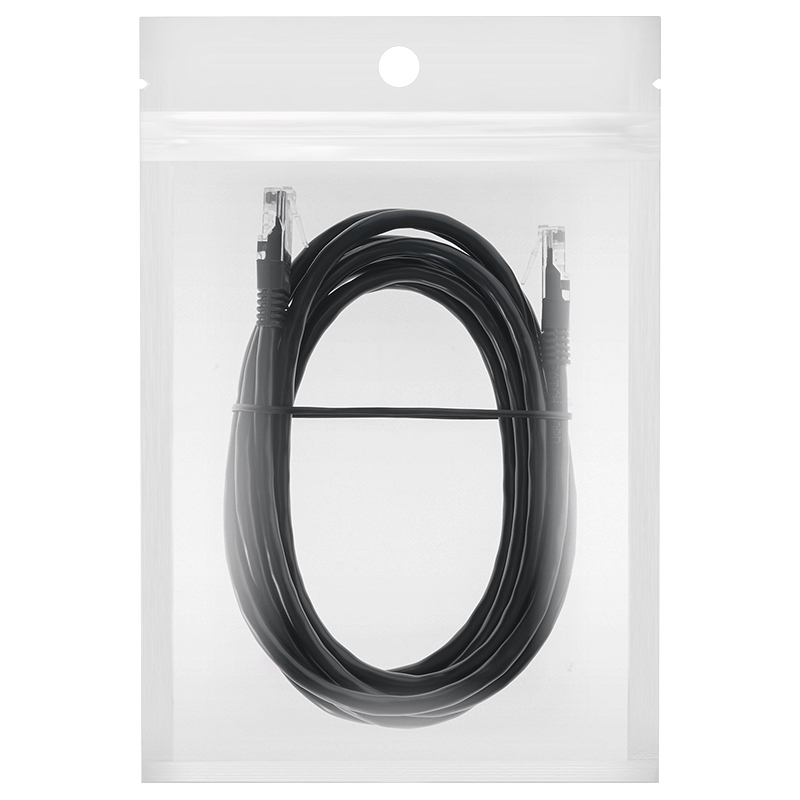 Cablu patchcord utp cat6 3m negru rebel