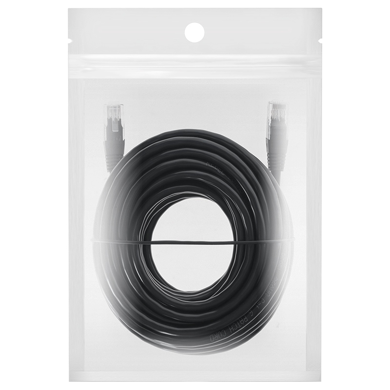 Cablu patchcord utp cat6 7.5m negru rebel