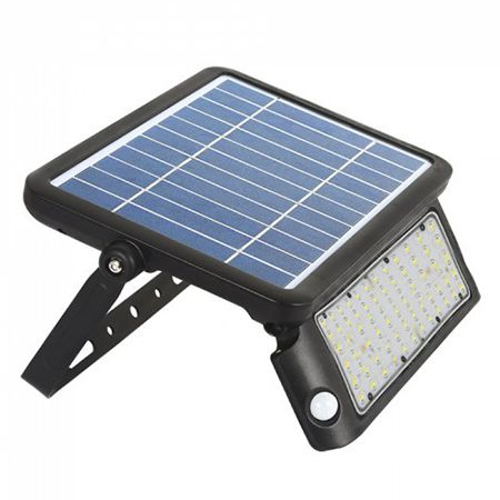 Proiector LED V-tac cu incarcare solara, 10W, 1100lm, lumina neutra, 4000K, IP65 