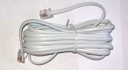Cablu telefon 2m alb